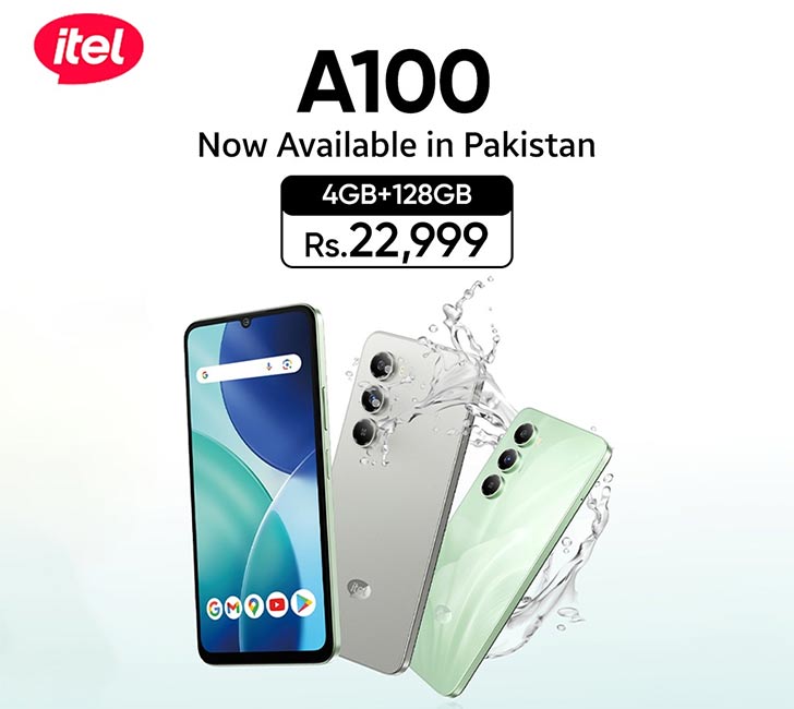 Itel A100 Arrives in Pakistan as Ultra-Budget Phone with 90Hz LCD & IP65 Protection