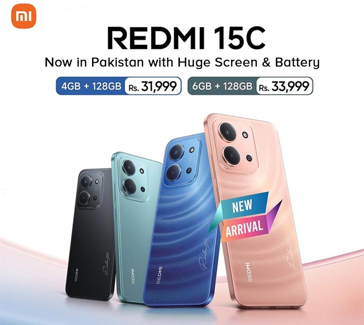 Xiaomi Redmi 15C Arrives in Pakistan with 6.9-inch Immersive Screen & 6000mAh Battery