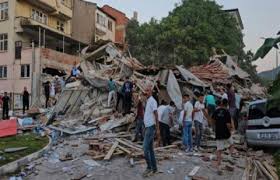 Several buildings were destroyed by a 6.1 magnitude earthquake in Turkey.