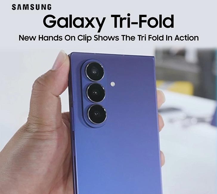 Samsung Galaxy Tri-Fold Appears in Fresh Video Footage, Days After Official Demo