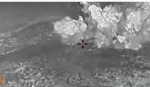 The Israeli army has released a video showing attacks on Lebanon’s Ali Al-Taher hill.