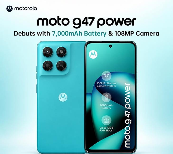 Motorola Moto G47 Power Debuts with 108MP Camera & Huge 7,000mAh Battery